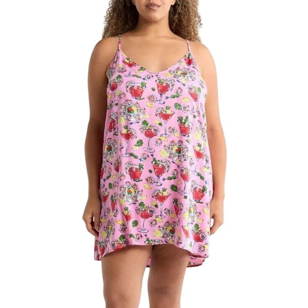 NWT Printfresh Shrimp Cocktail Eco Sleep Shortie Parlor Pink XXS